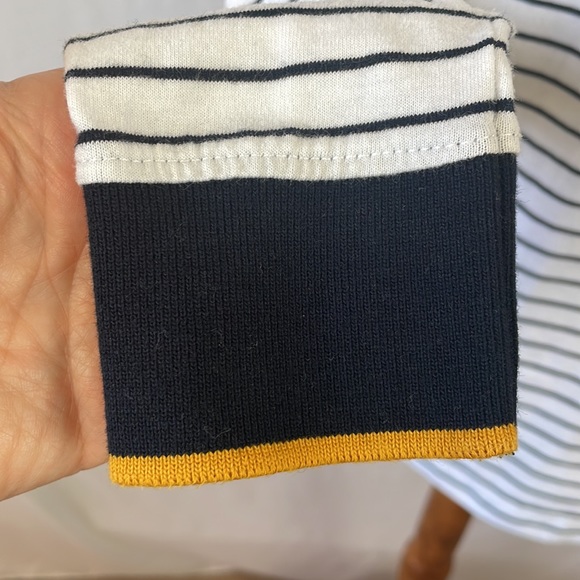 Denim & Flower Ricky Singh White & Black Striped Long Sleeve Shirt - Size Small - Picture 3 of 13